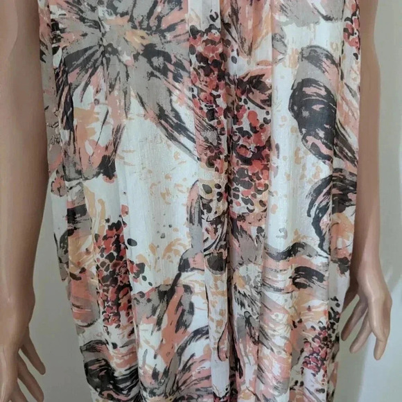 Miso Sleeveless Floral Maxi Dress Size 8 - Picture 3 of 8